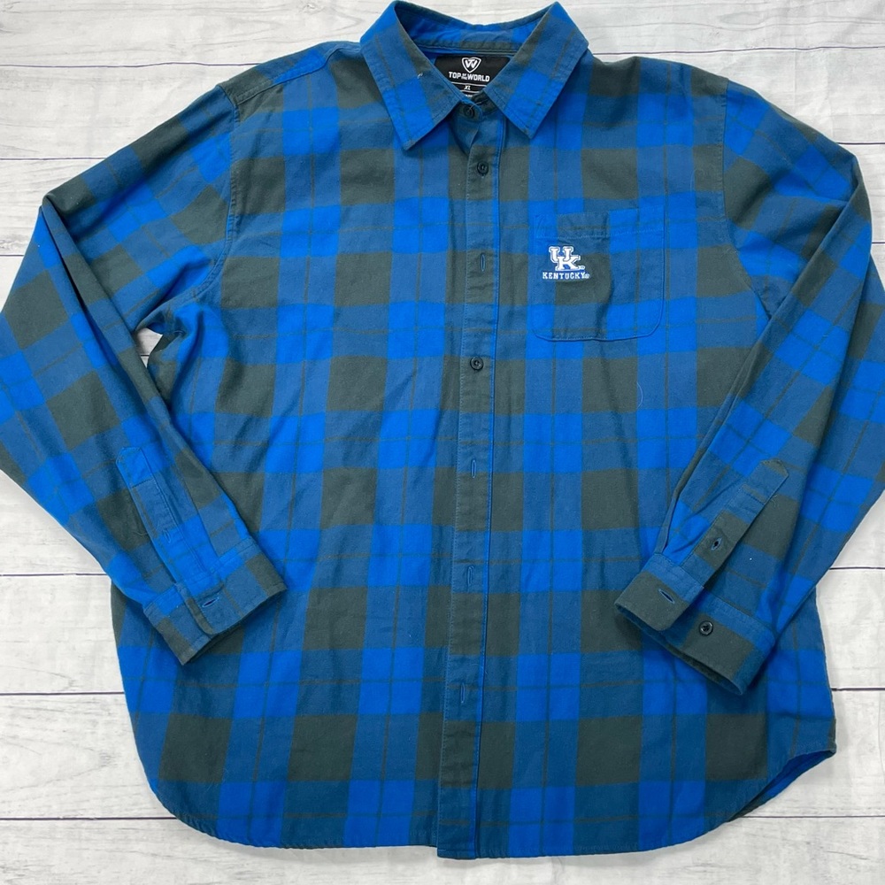 University of Kentucky blue plaid flannel